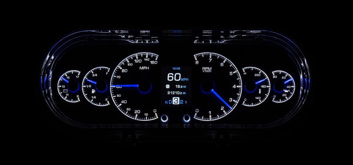 Dakota Digital Dakota Digital HDX Direct-Fit Analog Gauge Systems HDX-63C-NOV-S Autofit