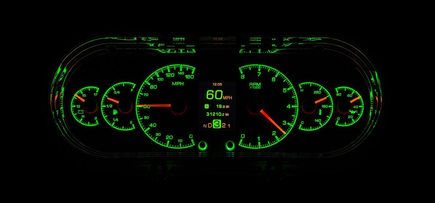 Dakota Digital Dakota Digital HDX Direct-Fit Analog Gauge Systems HDX-63C-NOV-S Autofit