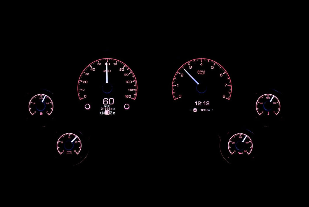 Dakota Digital Dakota Digital HDX Direct-Fit Analog Gauge Systems HDX-63C-VET-K Autofit