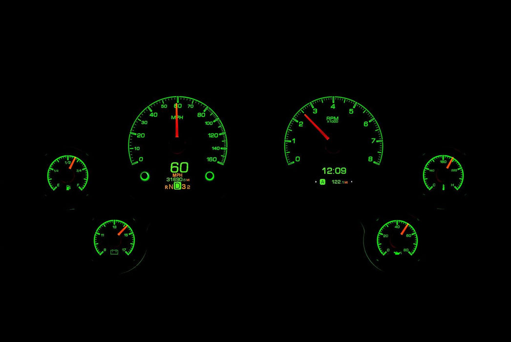 Dakota Digital Dakota Digital HDX Direct-Fit Analog Gauge Systems HDX-63C-VET-K Autofit