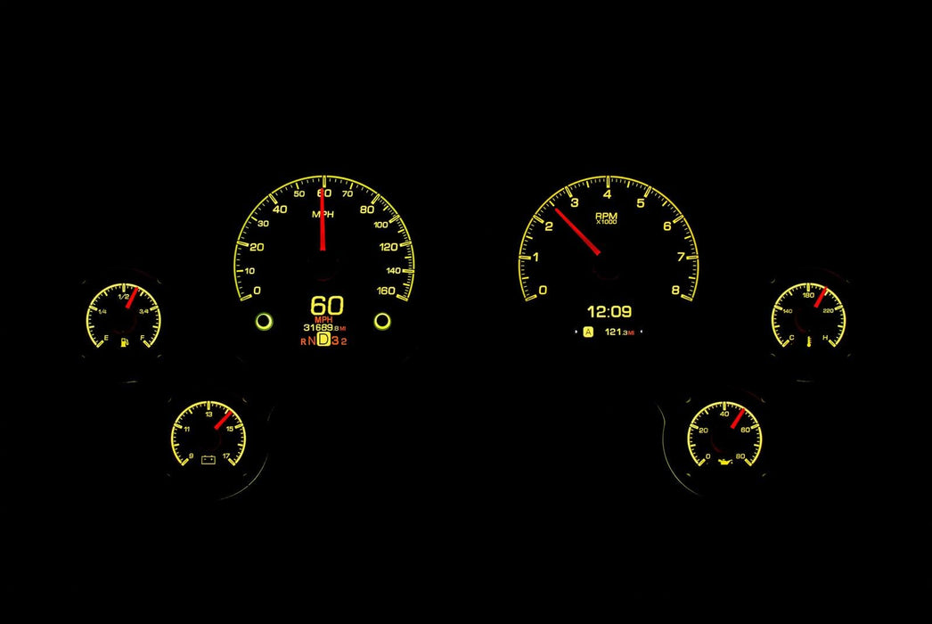 Dakota Digital Dakota Digital HDX Direct-Fit Analog Gauge Systems HDX-63C-VET-S Autofit