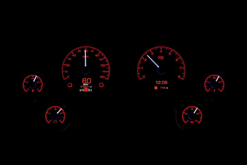Dakota Digital Dakota Digital HDX Direct-Fit Analog Gauge Systems HDX-63C-VET-S Autofit