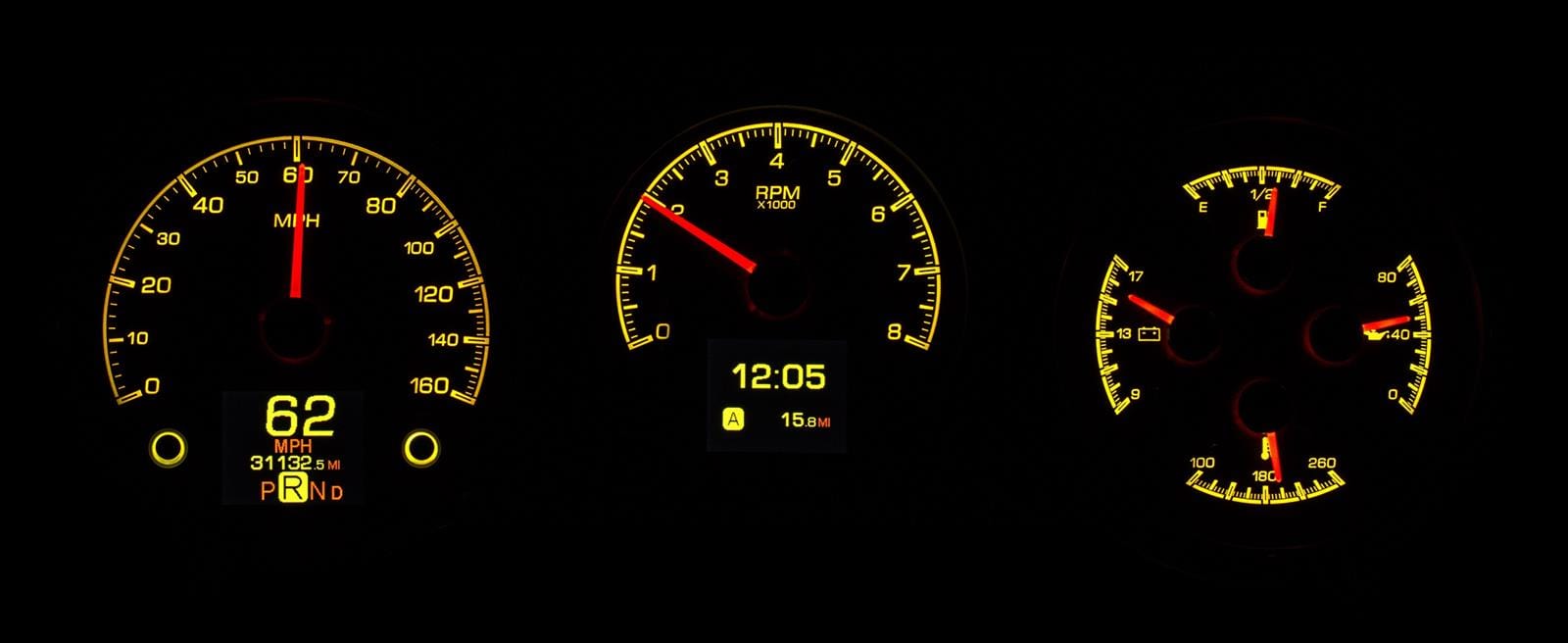 Dakota Digital Dakota Digital HDX Direct-Fit Analog Gauge Systems HDX-64C-CVL-K Autofit