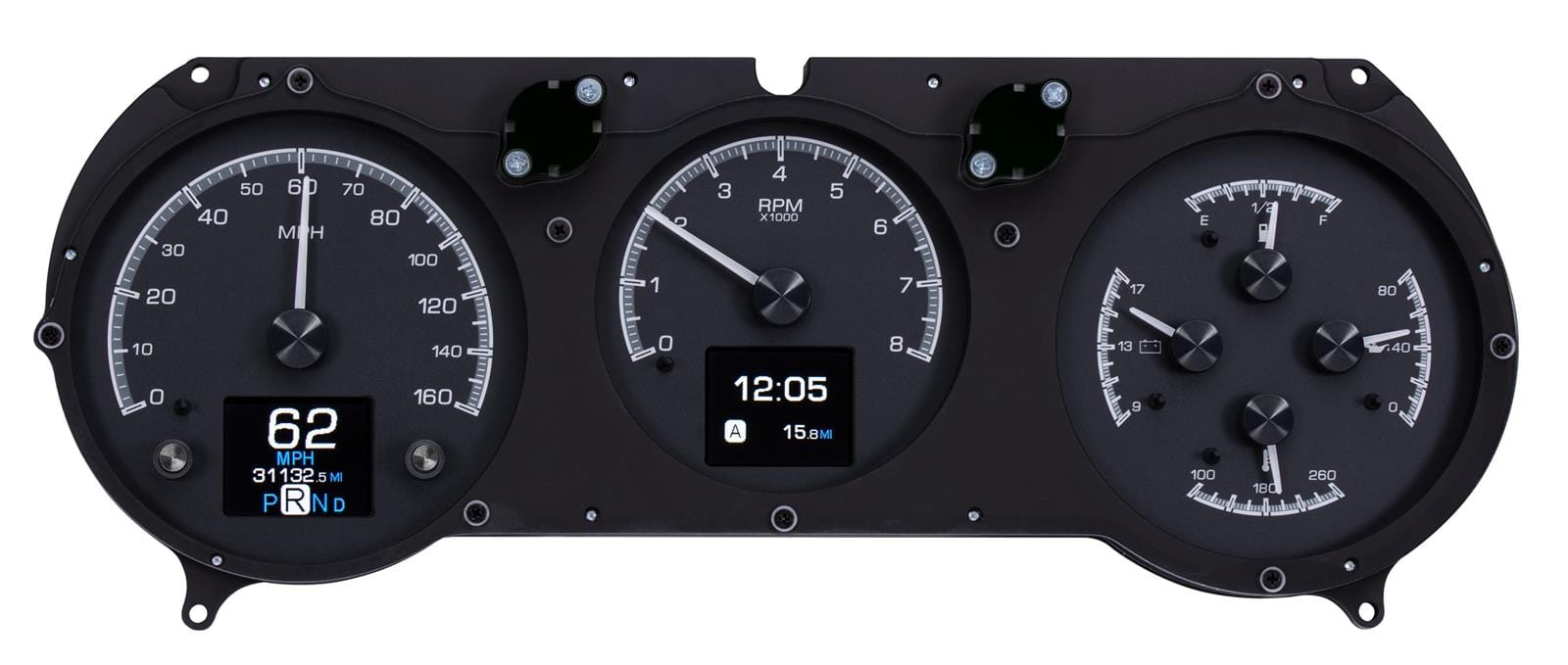 Dakota Digital Dakota Digital HDX Direct-Fit Analog Gauge Systems HDX-64C-CVL-K Autofit