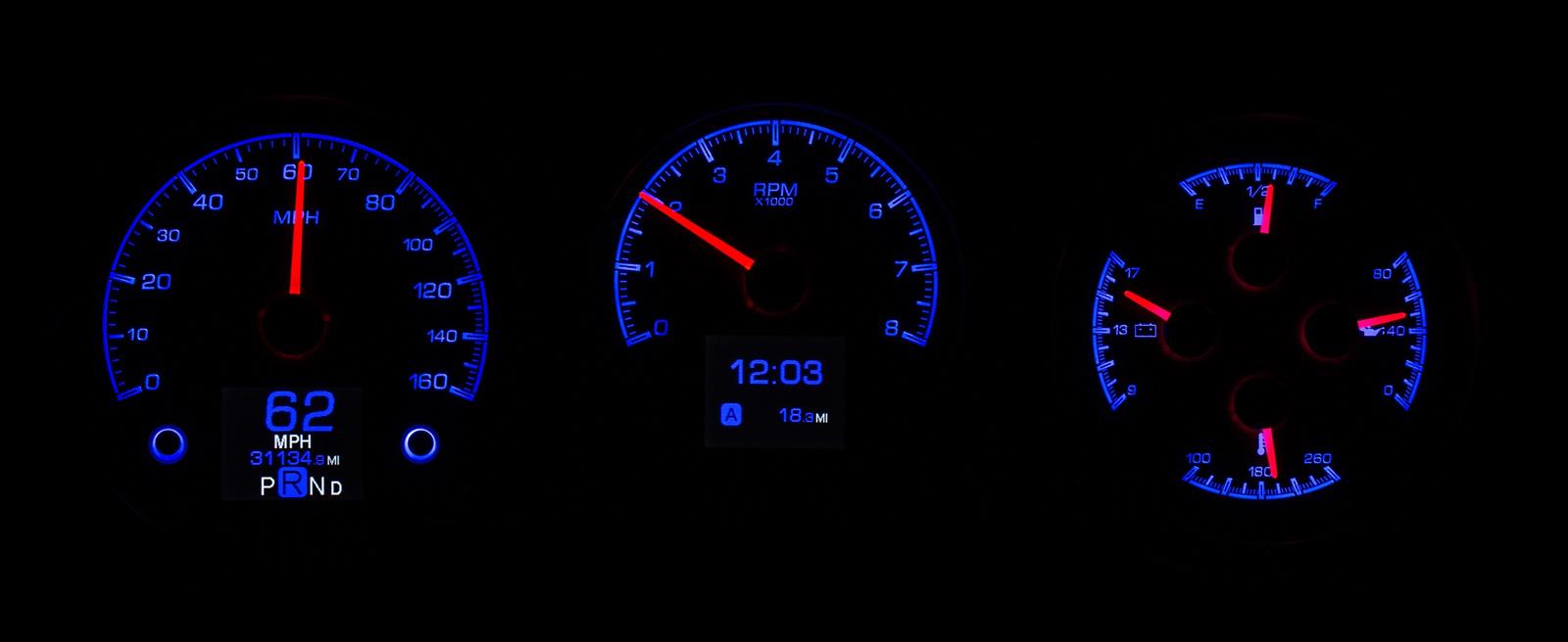 Dakota Digital Dakota Digital HDX Direct-Fit Analog Gauge Systems HDX-64C-CVL-K Autofit
