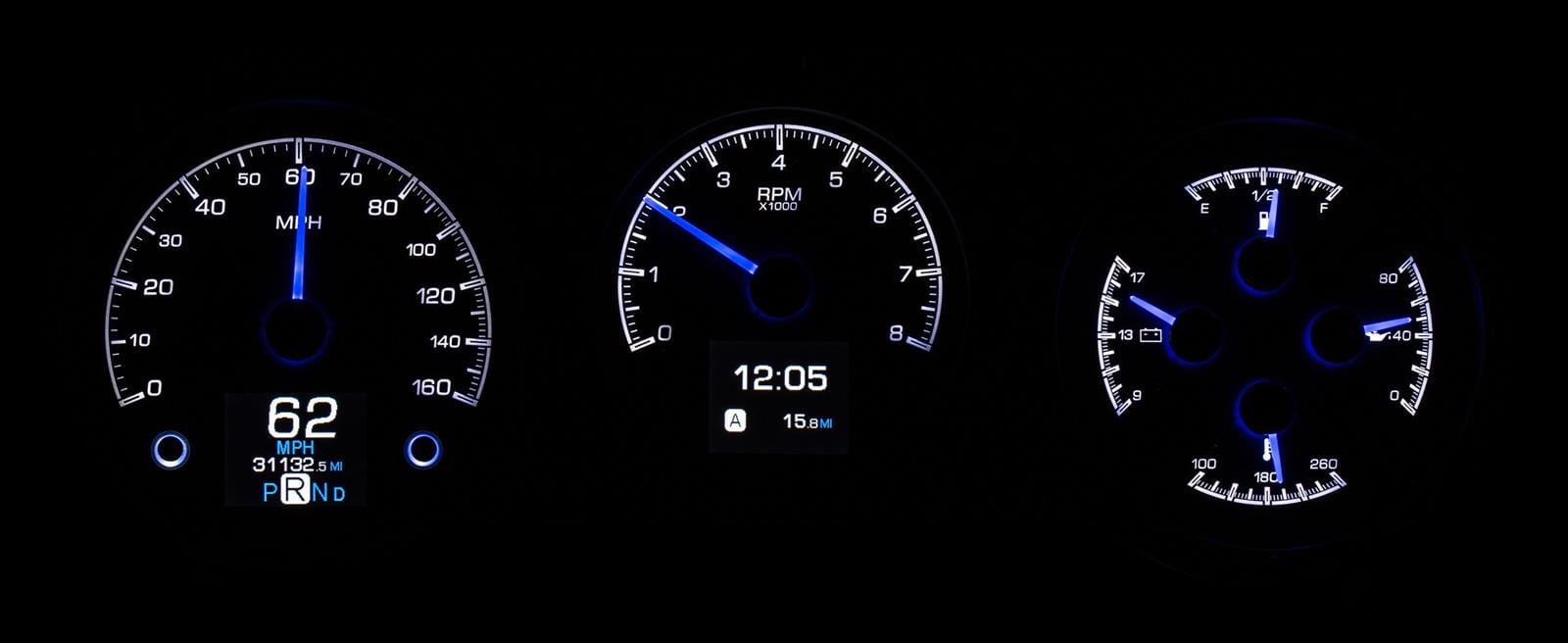 Dakota Digital Dakota Digital HDX Direct-Fit Analog Gauge Systems HDX-64C-CVL-K Autofit