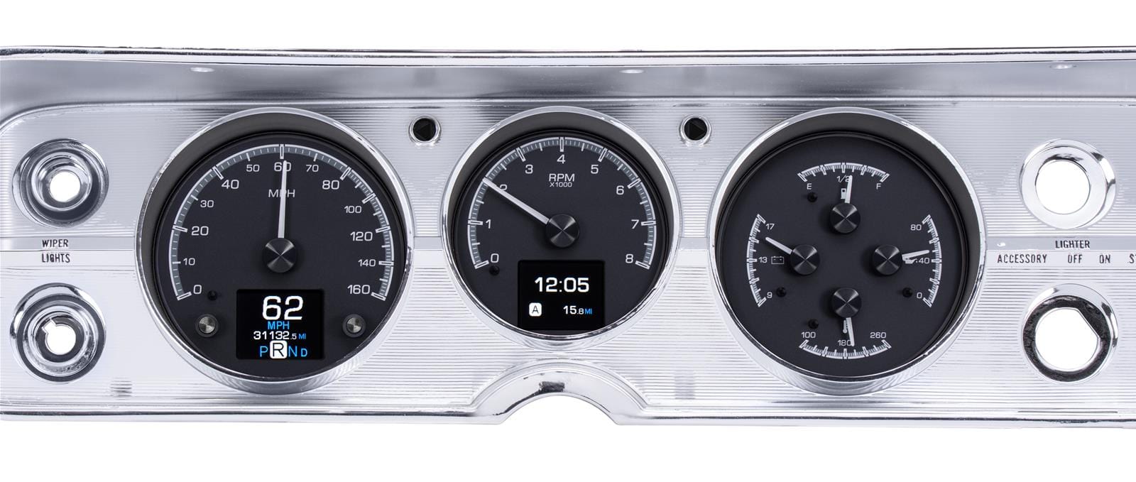 Dakota Digital Dakota Digital HDX Direct-Fit Analog Gauge Systems HDX-64C-CVL-K Autofit