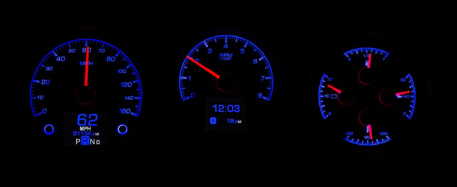 Dakota Digital Dakota Digital HDX Direct-Fit Analog Gauge Systems HDX-64C-CVL-S Autofit