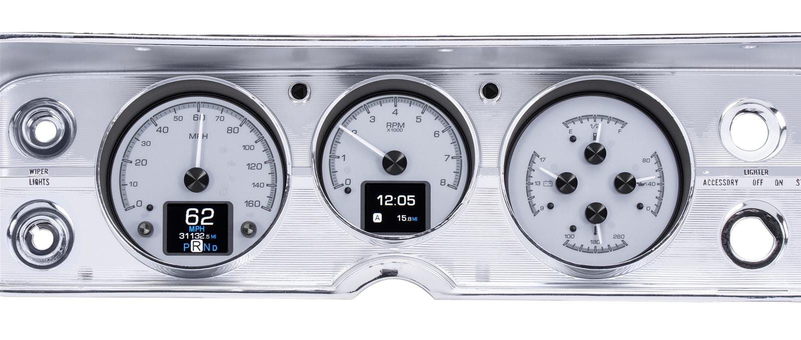 Dakota Digital Dakota Digital HDX Direct-Fit Analog Gauge Systems HDX-64C-CVL-S Autofit