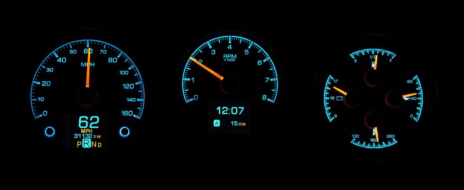 Dakota Digital Dakota Digital HDX Direct-Fit Analog Gauge Systems HDX-64C-CVL-S Autofit