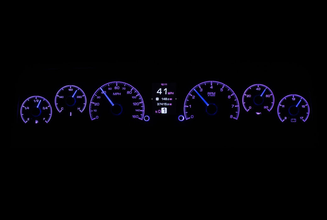 Dakota Digital Dakota Digital HDX Direct-Fit Analog Gauge Systems HDX-64C-PU-K Autofit
