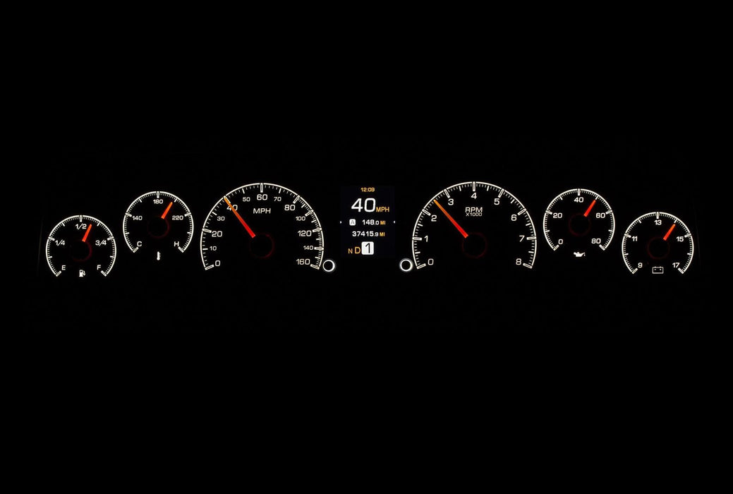 Dakota Digital Dakota Digital HDX Direct-Fit Analog Gauge Systems HDX-64C-PU-K Autofit
