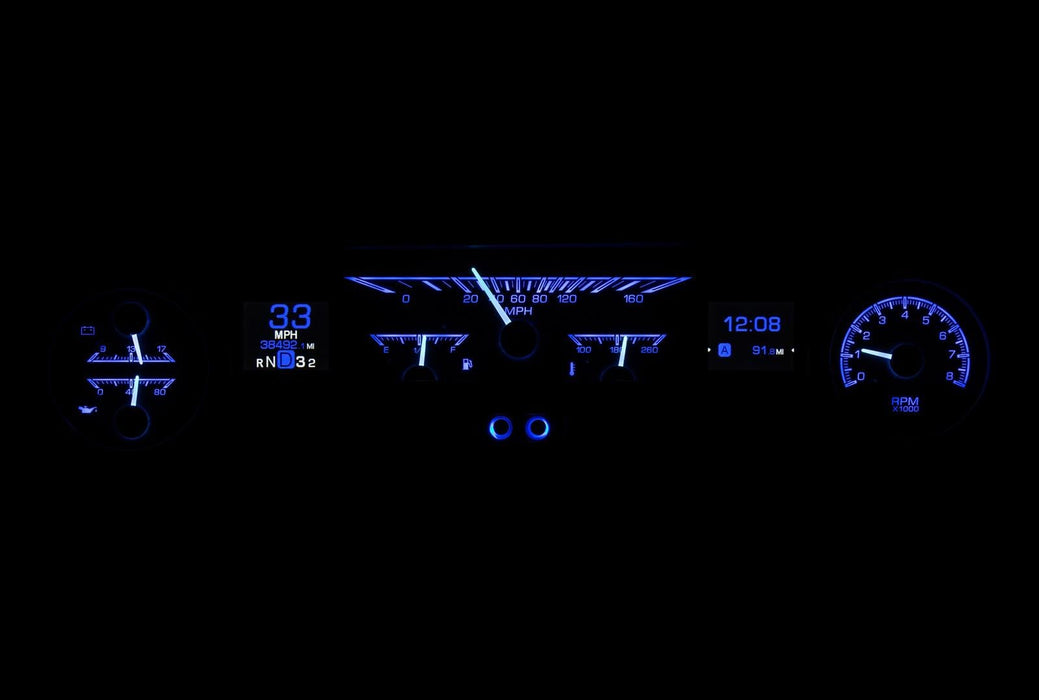 Dakota Digital Dakota Digital HDX Direct-Fit Analog Gauge Systems HDX-64F-FAL-K Autofit