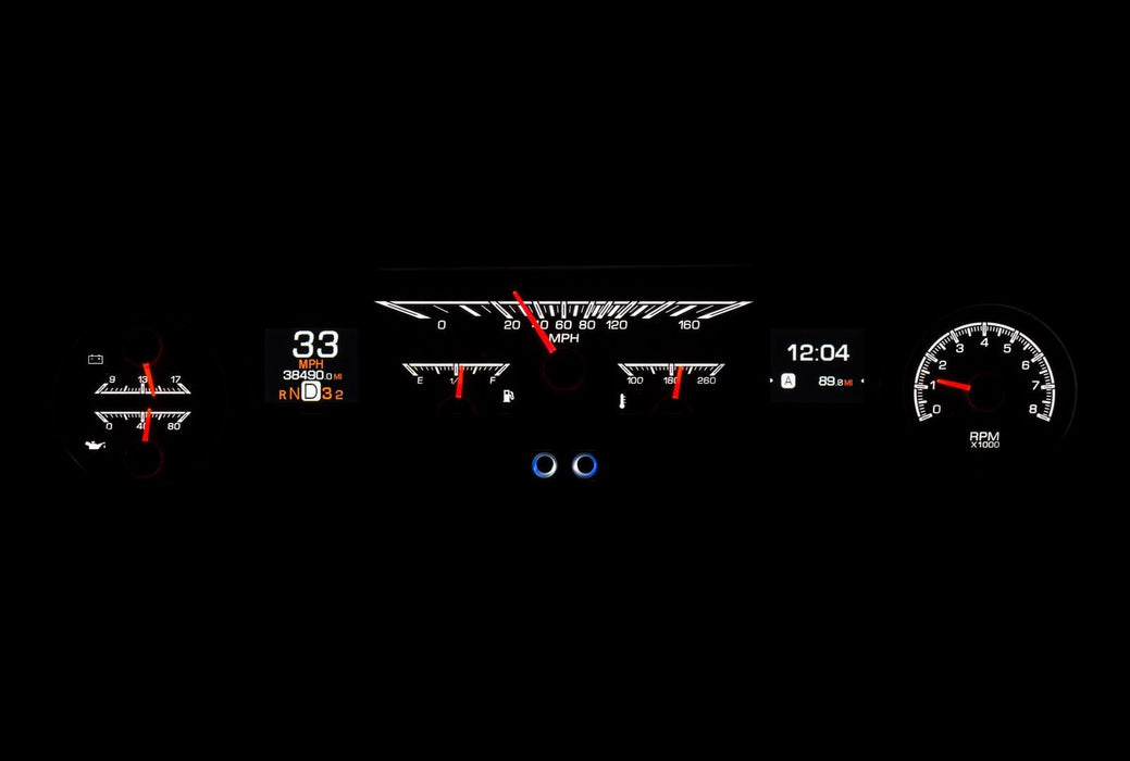 Dakota Digital Dakota Digital HDX Direct-Fit Analog Gauge Systems HDX-64F-FAL-K Autofit