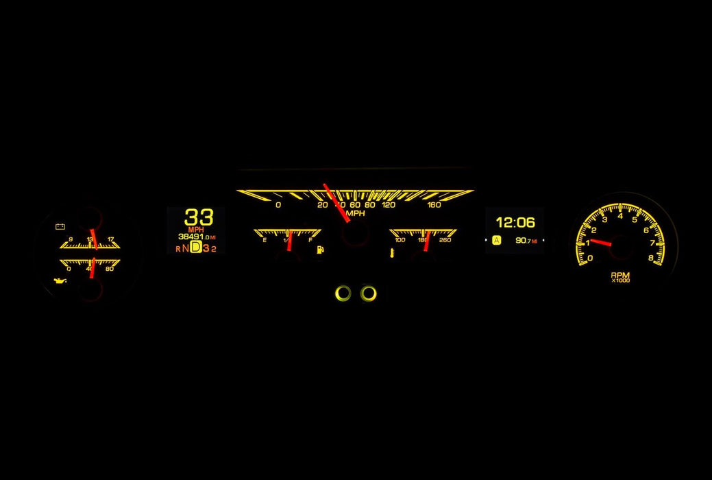 Dakota Digital Dakota Digital HDX Direct-Fit Analog Gauge Systems HDX-64F-FAL-K Autofit