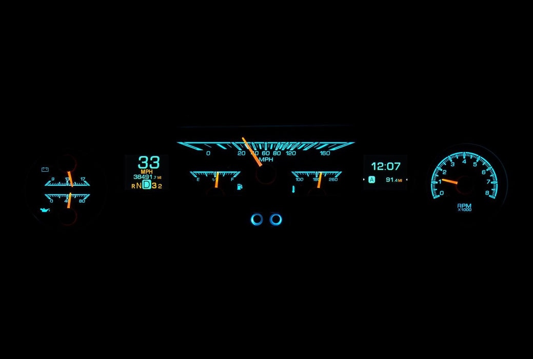 Dakota Digital Dakota Digital HDX Direct-Fit Analog Gauge Systems HDX-64F-FAL-S Autofit