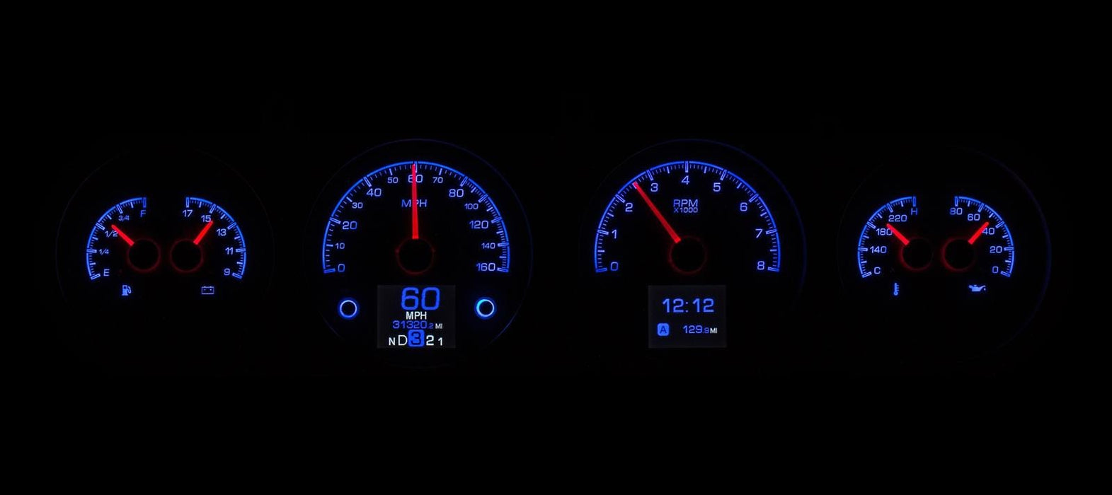 Dakota Digital Dakota Digital HDX Direct-Fit Analog Gauge Systems HDX-64P-GTO-K Autofit