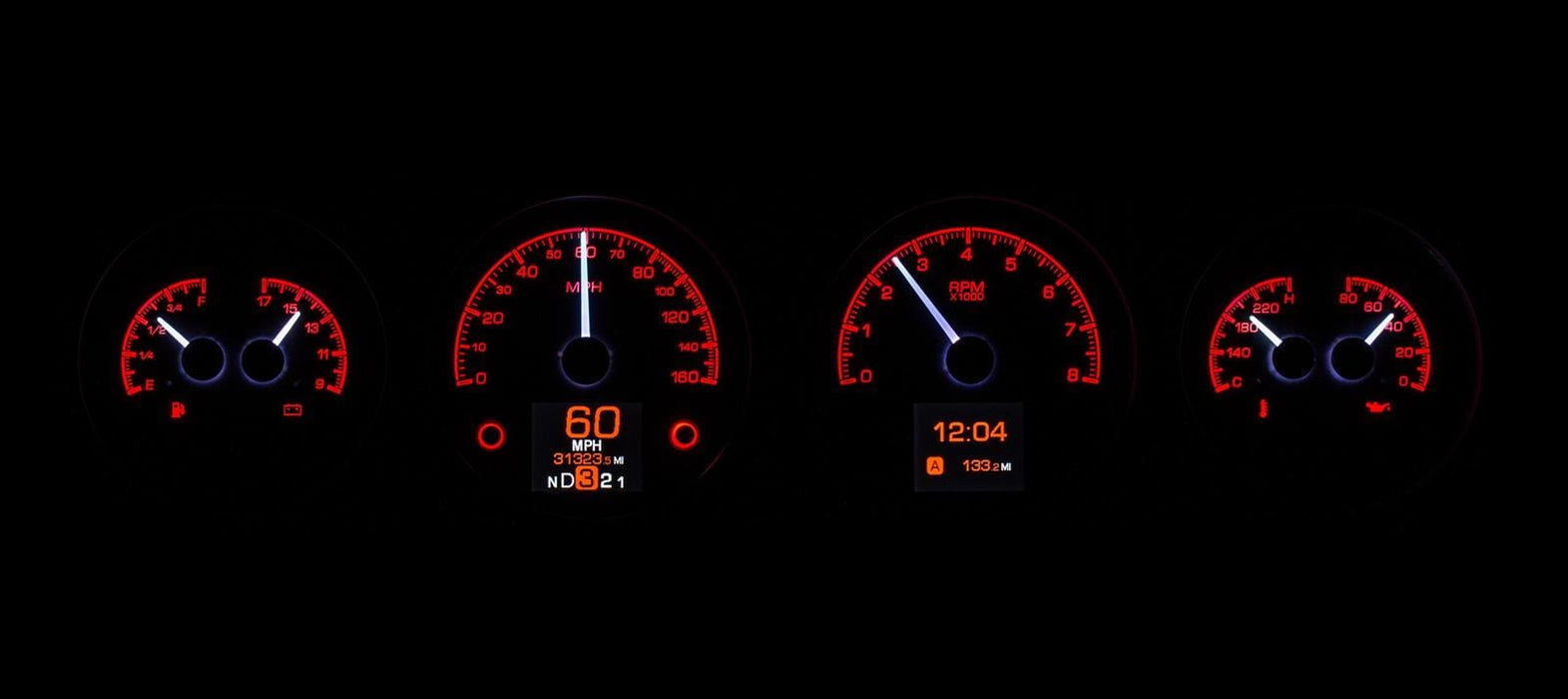 Dakota Digital Dakota Digital HDX Direct-Fit Analog Gauge Systems HDX-64P-GTO-K Autofit