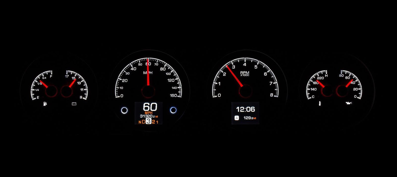 Dakota Digital Dakota Digital HDX Direct-Fit Analog Gauge Systems HDX-64P-GTO-K Autofit
