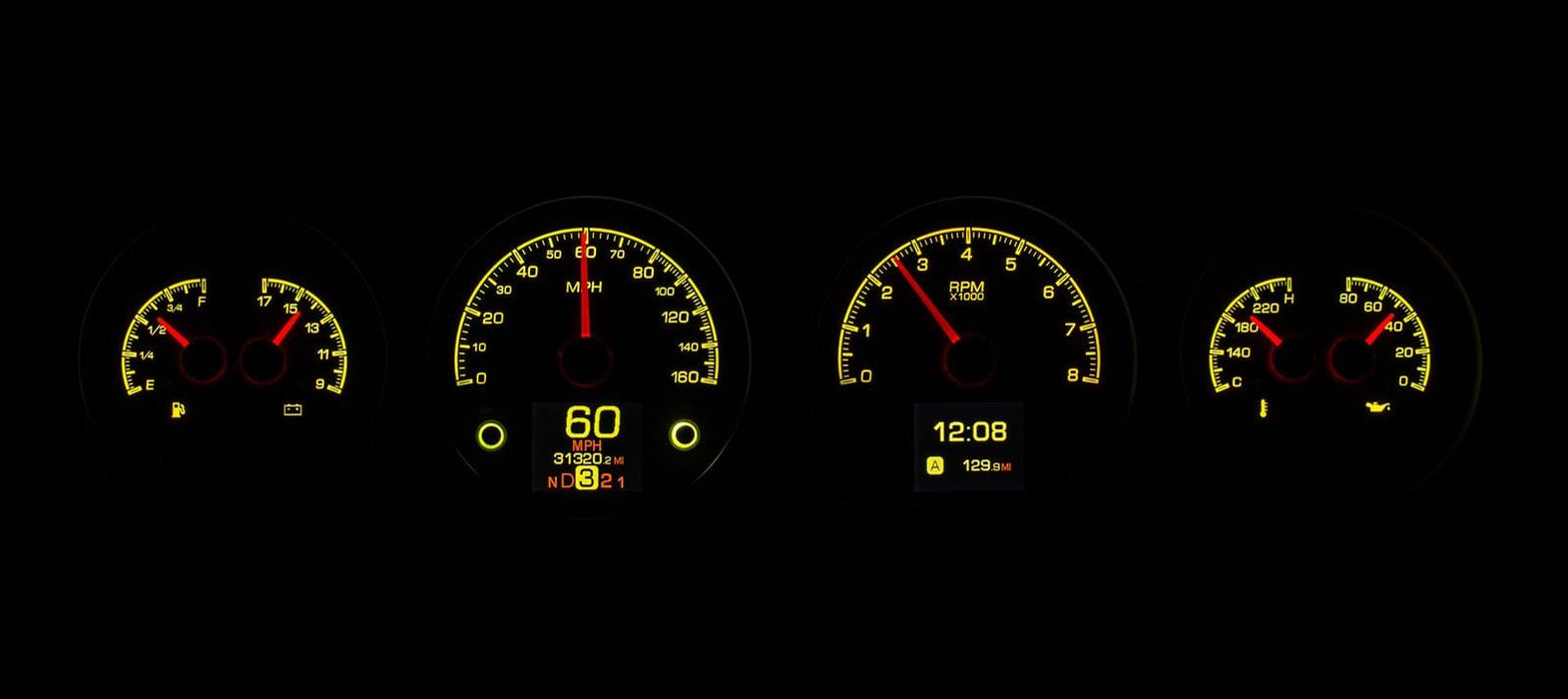 Dakota Digital Dakota Digital HDX Direct-Fit Analog Gauge Systems HDX-64P-GTO-K Autofit