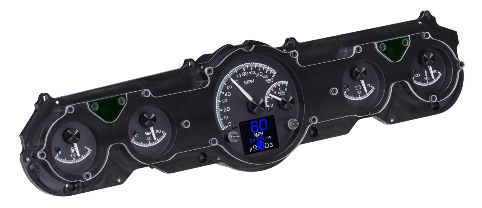 Dakota Digital Dakota Digital HDX Direct-Fit Analog Gauge Systems HDX-65F-MUS-K Autofit