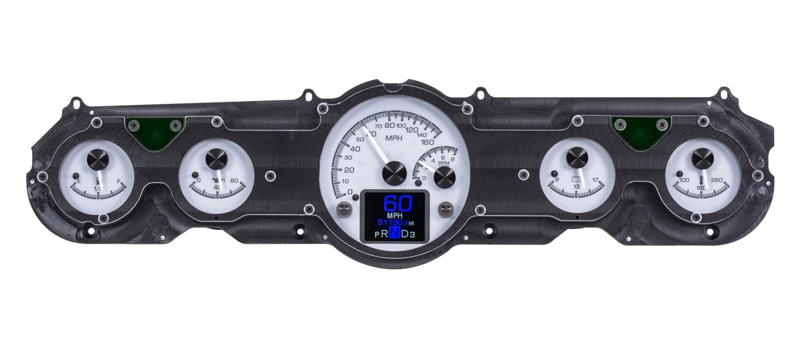 Dakota Digital Dakota Digital HDX Direct-Fit Analog Gauge Systems HDX-65F-MUS-S Autofit