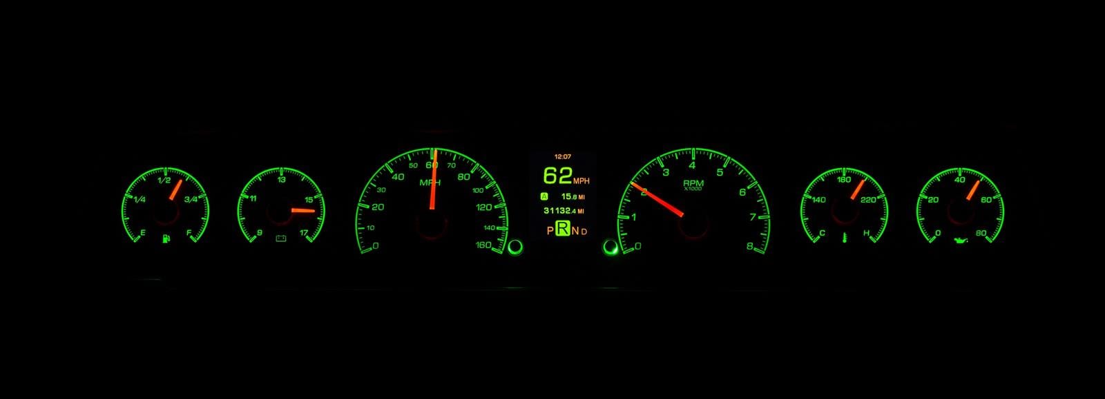 Dakota Digital Dakota Digital HDX Direct-Fit Analog Gauge Systems HDX-66C-CVL-S Autofit