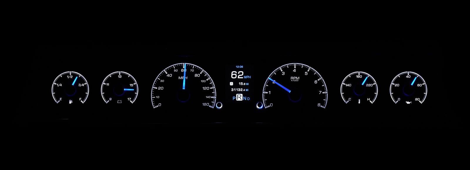Dakota Digital Dakota Digital HDX Direct-Fit Analog Gauge Systems HDX-66C-CVL-S Autofit
