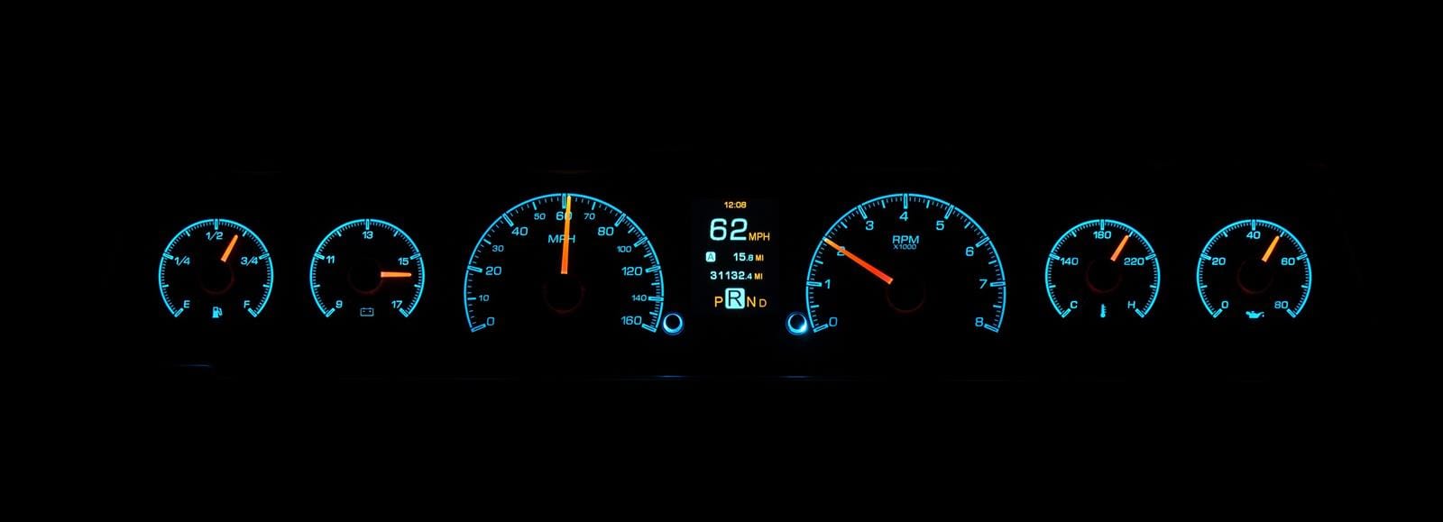 Dakota Digital Dakota Digital HDX Direct-Fit Analog Gauge Systems HDX-66C-CVL-S Autofit