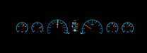 Dakota Digital Dakota Digital HDX Direct-Fit Analog Gauge Systems HDX-66C-CVL-S Autofit