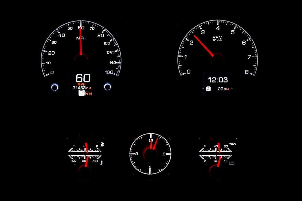 Dakota Digital Dakota Digital HDX Direct-Fit Analog Gauge Systems HDX-67C-CAC-S Autofit