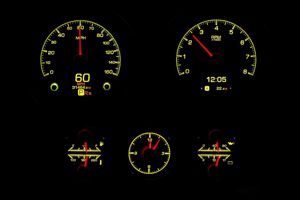 Dakota Digital Dakota Digital HDX Direct-Fit Analog Gauge Systems HDX-67C-CAC-S Autofit