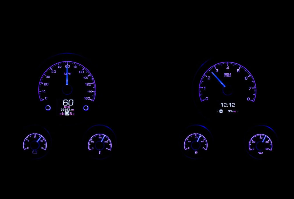 Dakota Digital Dakota Digital HDX Direct-Fit Analog Gauge Systems HDX-67C-PU-K Autofit