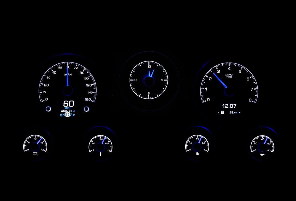 Dakota Digital Dakota Digital HDX Direct-Fit Analog Gauge Systems HDX-67C-PU-K Autofit