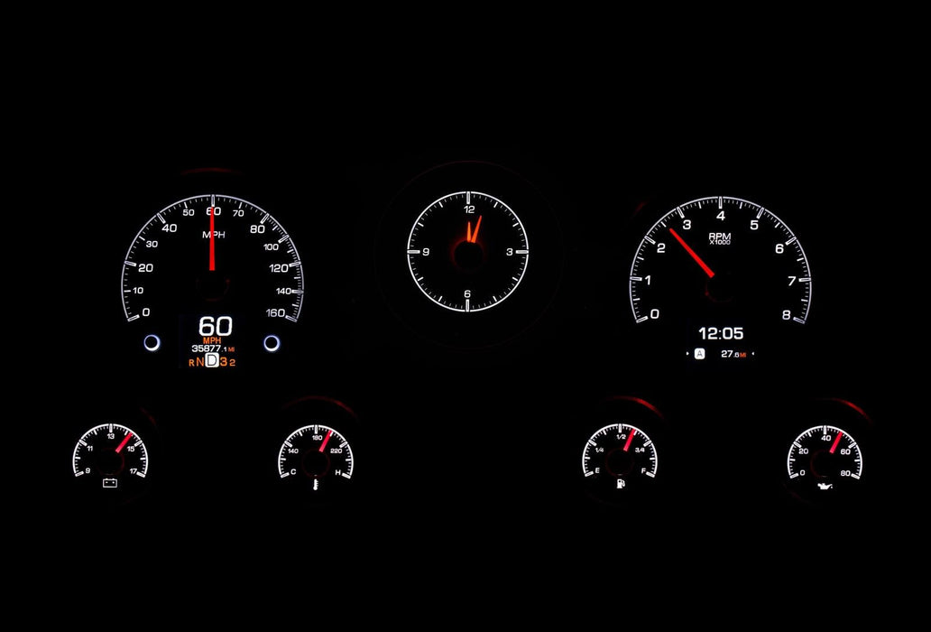 Dakota Digital Dakota Digital HDX Direct-Fit Analog Gauge Systems HDX-67C-PU-K Autofit