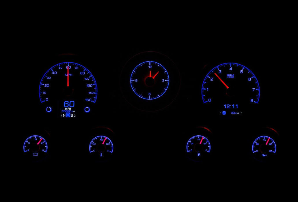 Dakota Digital Dakota Digital HDX Direct-Fit Analog Gauge Systems HDX-67C-PU-K Autofit