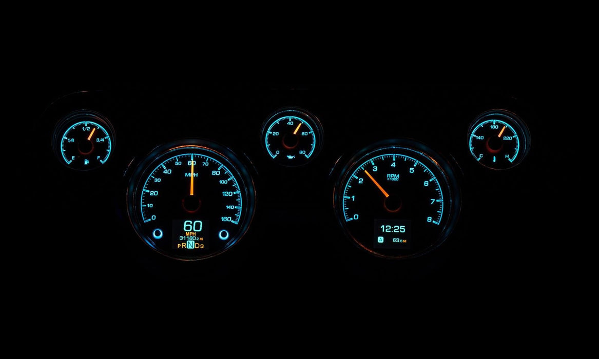 Dakota Digital Dakota Digital HDX Direct-Fit Analog Gauge Systems HDX-67F-MUS-K Autofit