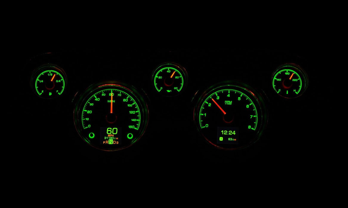 Dakota Digital Dakota Digital HDX Direct-Fit Analog Gauge Systems HDX-67F-MUS-S Autofit