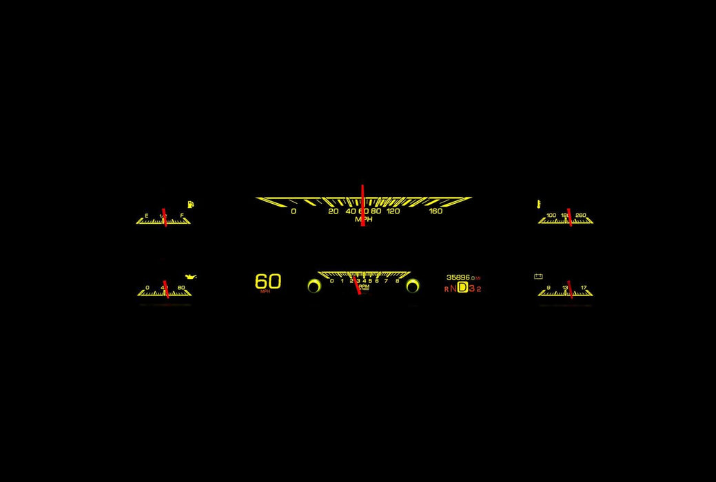 Dakota Digital Dakota Digital HDX Direct-Fit Analog Gauge Systems HDX-67F-PU-S Autofit