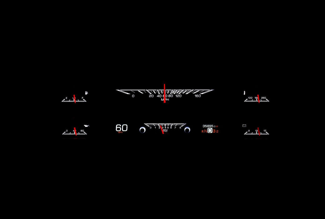 Dakota Digital Dakota Digital HDX Direct-Fit Analog Gauge Systems HDX-67F-PU-S Autofit