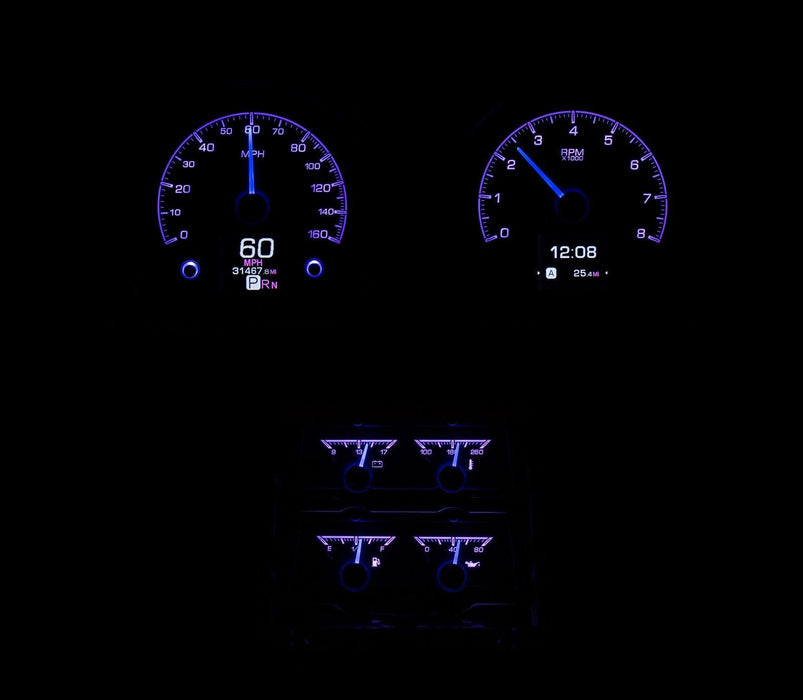 Dakota Digital Dakota Digital HDX Direct-Fit Analog Gauge Systems HDX-68C-CAC-K Autofit