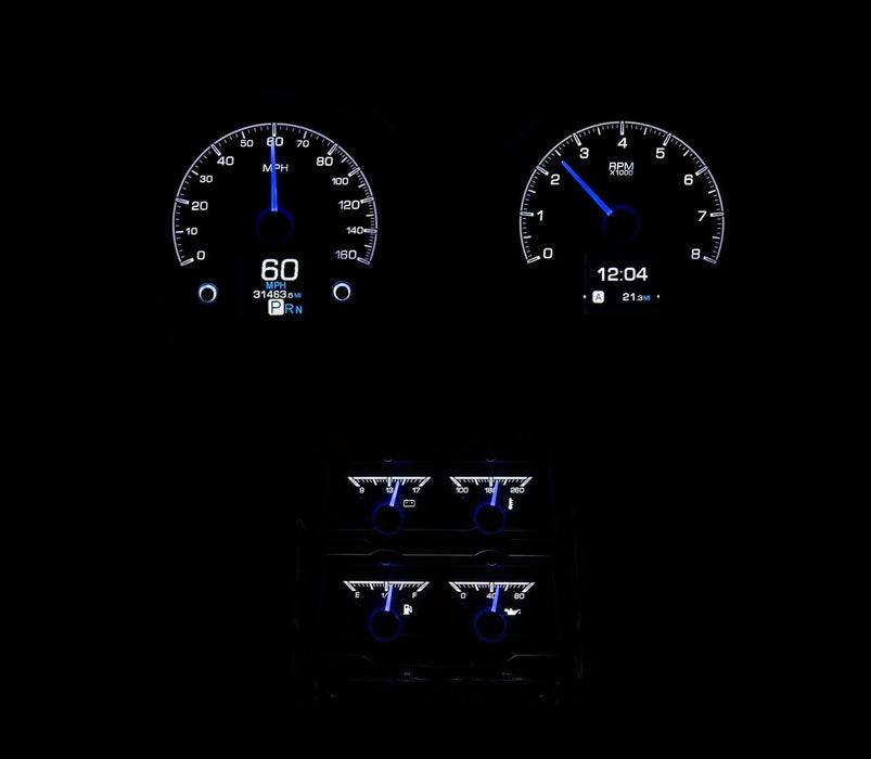 Dakota Digital Dakota Digital HDX Direct-Fit Analog Gauge Systems HDX-68C-CAC-K Autofit