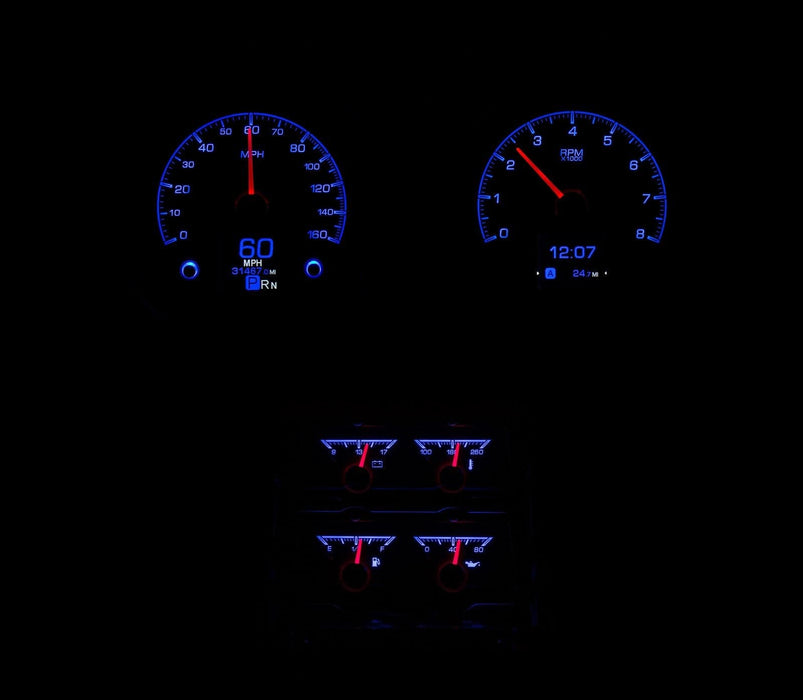 Dakota Digital Dakota Digital HDX Direct-Fit Analog Gauge Systems HDX-68C-CAC-K Autofit