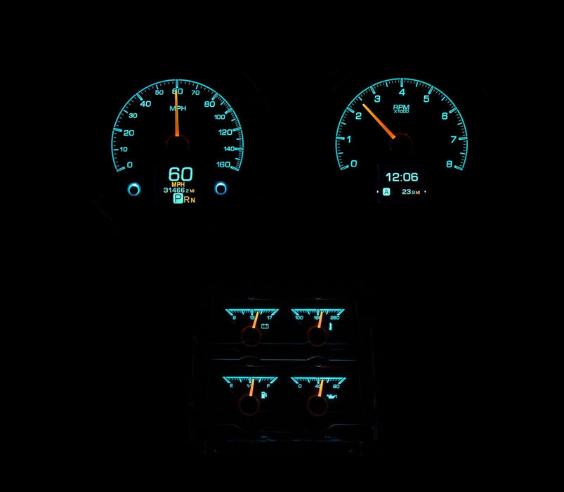 Dakota Digital Dakota Digital HDX Direct-Fit Analog Gauge Systems HDX-68C-CAC-S Autofit