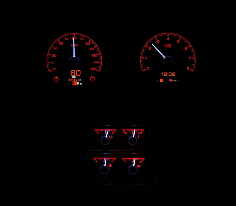 Dakota Digital Dakota Digital HDX Direct-Fit Analog Gauge Systems HDX-68C-CAC-S Autofit