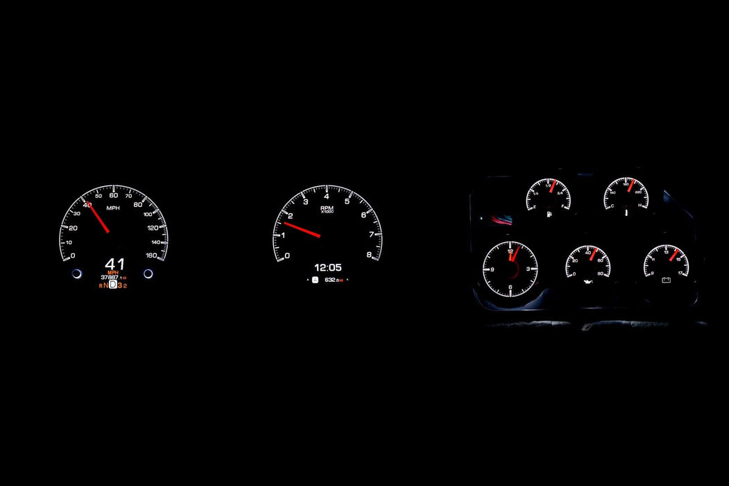 Dakota Digital Dakota Digital HDX Direct-Fit Analog Gauge Systems HDX-68C-VET-S Autofit