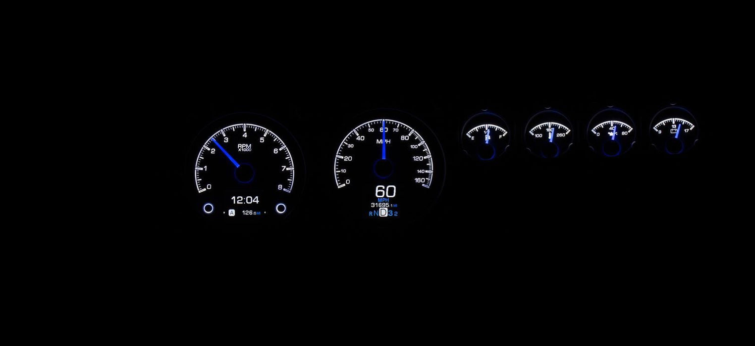 Dakota Digital Dakota Digital HDX Direct-Fit Analog Gauge Systems HDX-68D-CHG-K Autofit