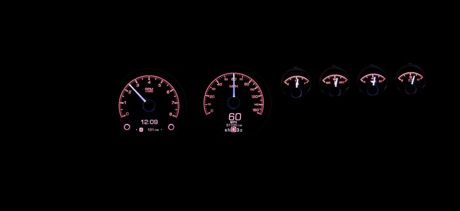 Dakota Digital Dakota Digital HDX Direct-Fit Analog Gauge Systems HDX-68D-CHG-K Autofit