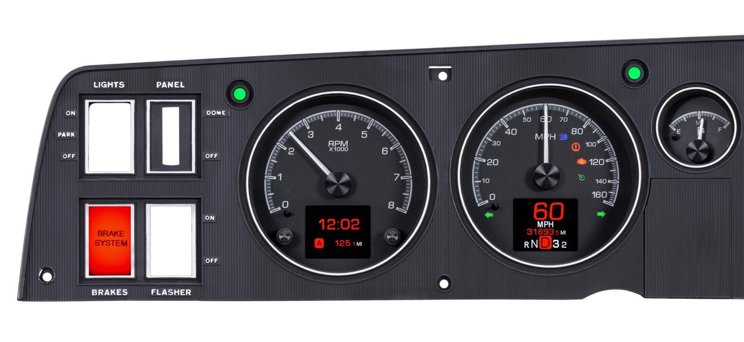 Dakota Digital Dakota Digital HDX Direct-Fit Analog Gauge Systems HDX-68D-CHG-K Autofit