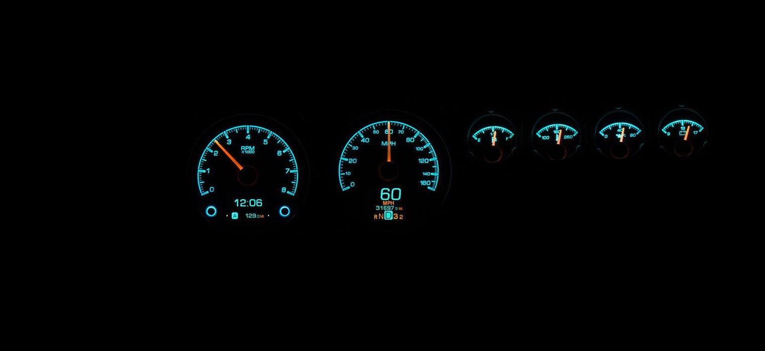 Dakota Digital Dakota Digital HDX Direct-Fit Analog Gauge Systems HDX-68D-CHG-K Autofit